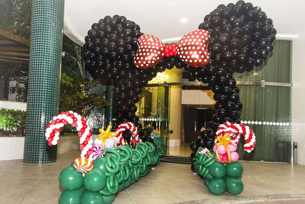 dekorasi balon ultah tema mickey mouse