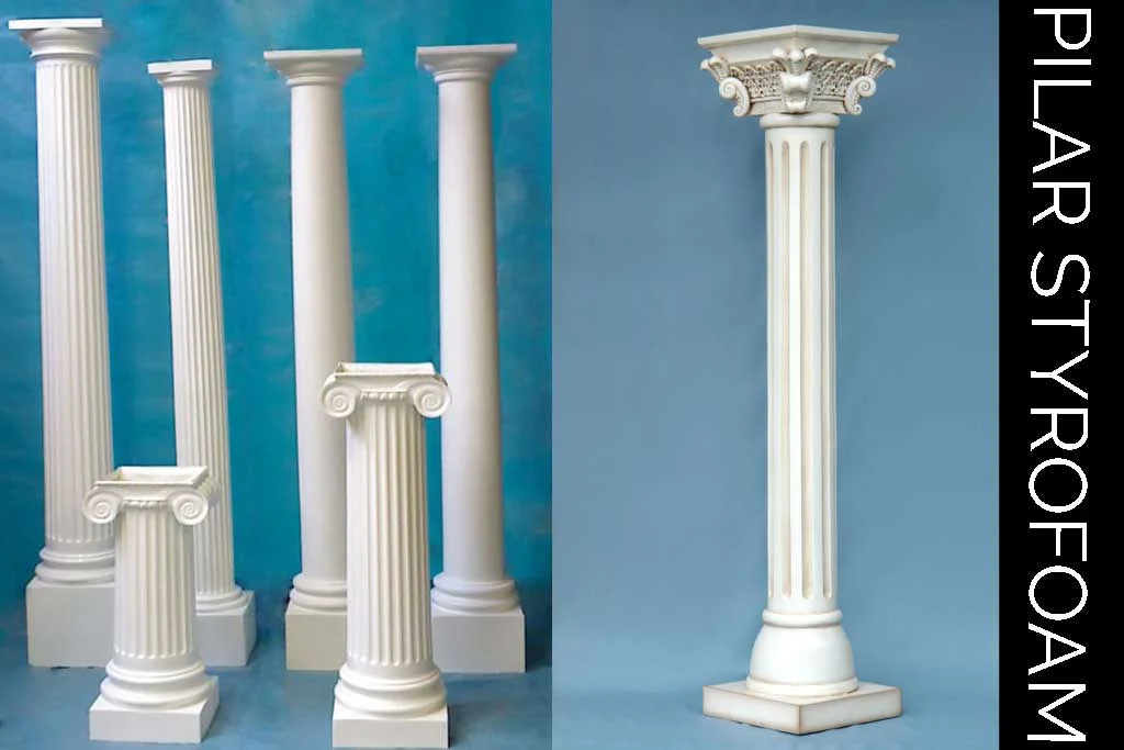 properti dekorasi pilar styrofoam