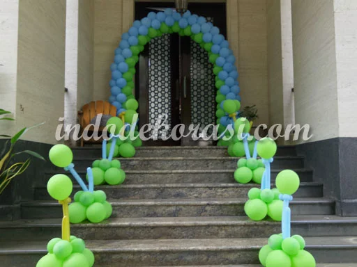 dekorasi balon ulang tahun di rumah sederhana