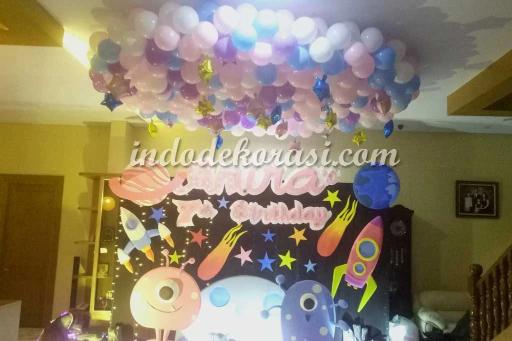 dekorasi ulang tahun sederhana tapi mewah di rumah