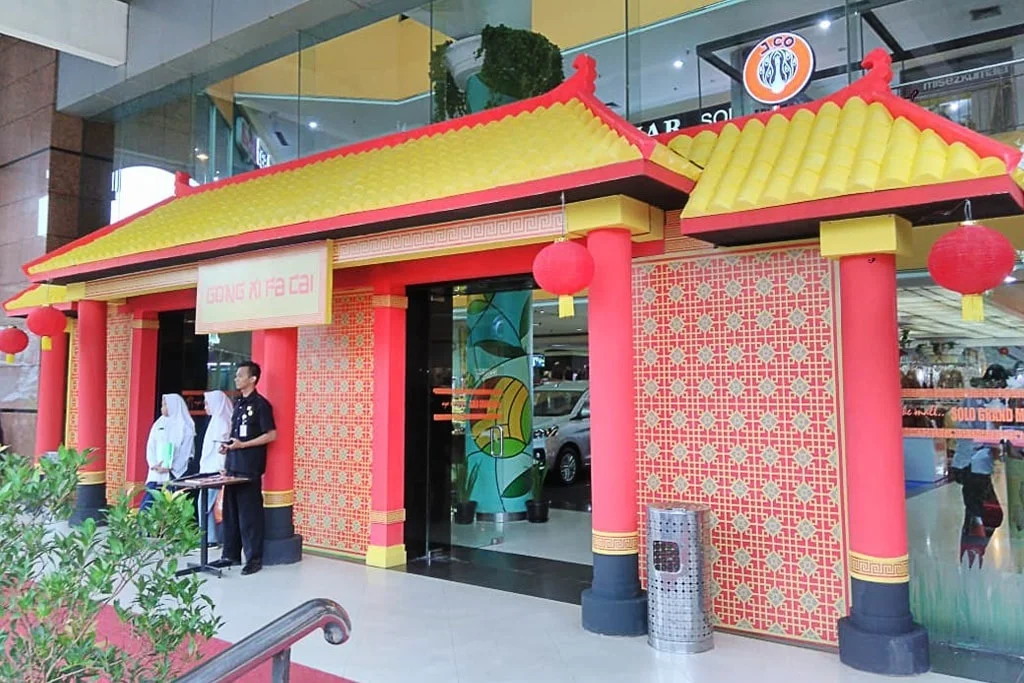 Jasa Dekorasi Imlek di Mall, Hotel cafe dan Restoran 17 dekorasi gapura imlek murah